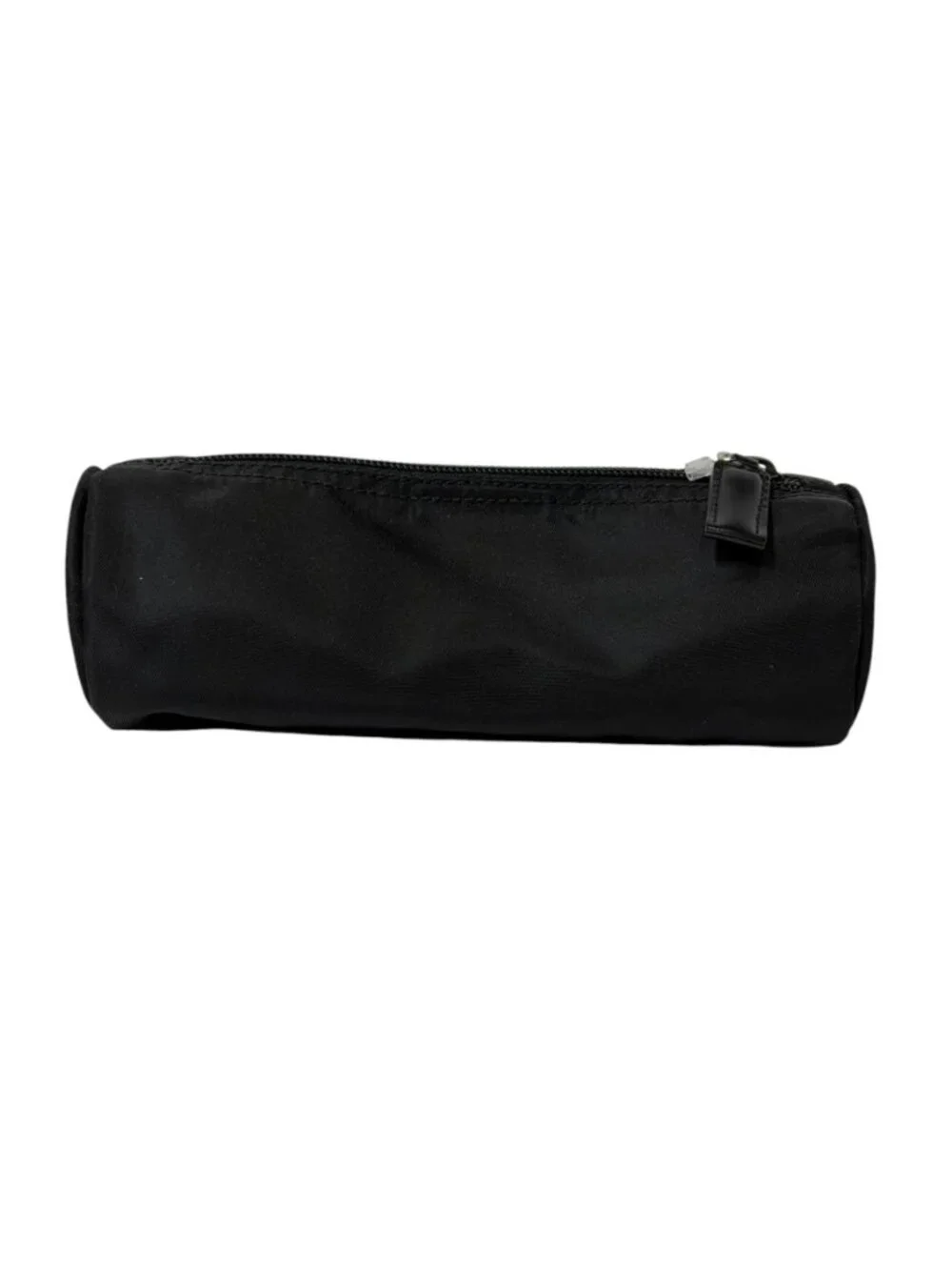 NWT Prada VINTAGE Black Nylon Vela Cylinder Cosmetic Pouch